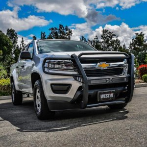 Chevrolet Colorado Grille Guard - Westin - Sportsman X - Textured Black - `15-`20