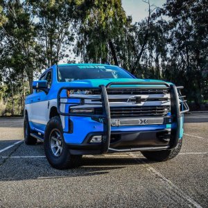 Chevrolet 1500 Grille Guard - Westin - Sportsman X - Textured Black - `19-`21 Chevrolet 1500 Grille Guard - Westin - Sportsman X - Textured Black - `19-`21