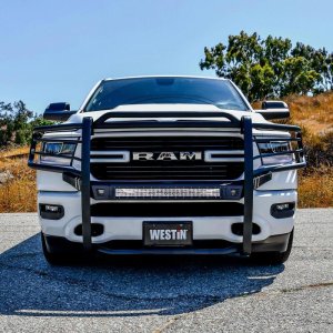 Ram 1500 Grille Guard - Westin - Sportsman X - Textured Black - `19-`21 Ram 1500 Grille Guard - Westin - Sportsman X - Textured Black - `19-`21