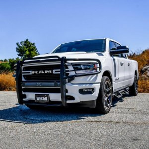 Ram 1500 Grille Guard - Westin - Sportsman X - Textured Black - `19-`21 Ram 1500 Grille Guard - Westin - Sportsman X - Textured Black - `19-`21