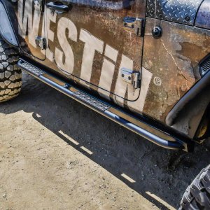 Jeep Wrangler JL Unlimited Rock Slider - Westin - XTS - Textured Black - `18-`23