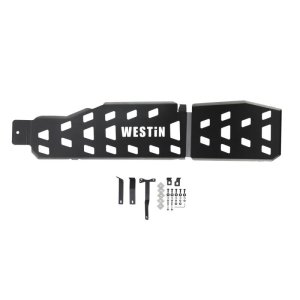 Jeep Wrangler JLU Skid Plate - Westin - Gas Tank - Textured Black - `18-`22