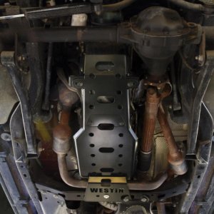 Jeep Wrangler Skid Plate - Westin - Transmission Pan - Textured Black - `07-`11 Jeep Wrangler Skid Plate - Westin - Transmission Pan - Textured Black - `07-`11