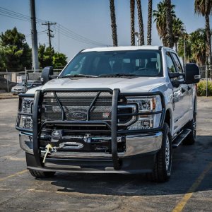 Ford F-350 Winch Mount - Westin - MAX Winch Tray - Black - `17-`18 Ford F-350 Winch Mount - Westin - MAX Winch Tray - Black - `17-`18