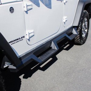 Jeep Wrangler Unlimited Nerf Bars - Westin - HDX Drop - Textured Black - `07-`17