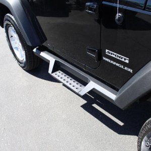 Jeep Wrangler Nerf Bars - Westin - HDX Drop - Textured Black - `07-`17