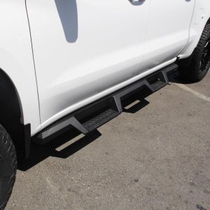 Chevrolet Silverado Nerf Bars - Westin - HDX Drop - Textured Black - `19-`27