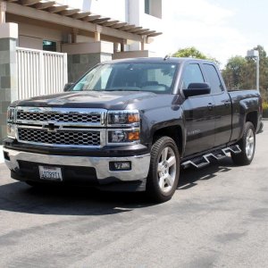 Chevrolet Silverado 1500 Nerf Step Bars - Westin - HDX Drop Wheel-to-Wheel - Textured Black - `14-`18