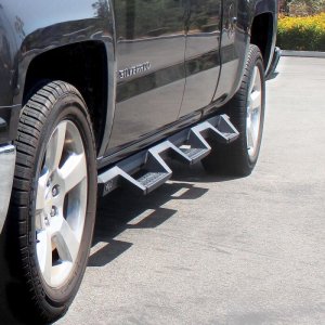 Chevrolet Silverado 1500 Nerf Step Bars - Westin - HDX Drop Wheel-to-Wheel - Textured Black - `14-`18