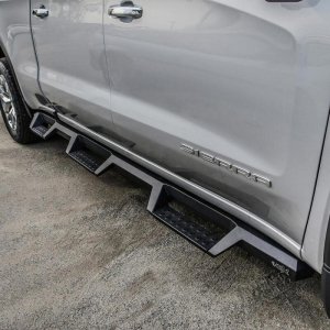 GMC Sierra 1500 Nerf Step Bars - Westin - HDX Drop Wheel-to-Wheel - Textured Black - `19-`22