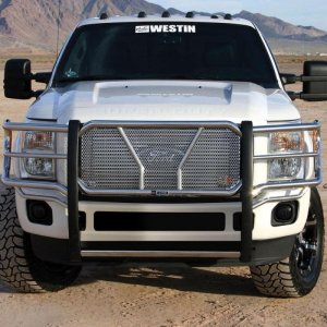Ford F-250 Super Duty Grille Guard - Westin - HDX - Polished Stainless Steel - `11-`16