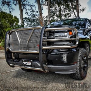 Chevrolet Silverado 1500 Grille Guard - Westin - HDX - Polished Stainless Steel - `16-`18