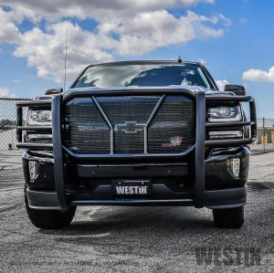 Chevrolet Silverado 1500 Grille Guard - Westin - HDX - Black - `16-`18 Chevrolet Silverado 1500 Grille Guard - Westin - HDX - Black - `16-`18