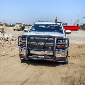 Chevrolet Silverado 1500 Grille Guard - Westin - HDX - Black - `16-`18 Chevrolet Silverado 1500 Grille Guard - Westin - HDX - Black - `16-`18