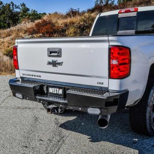 Chevrolet Silverado Bumper - Rear - Westin - HDX Bandit - Black - `14-`18