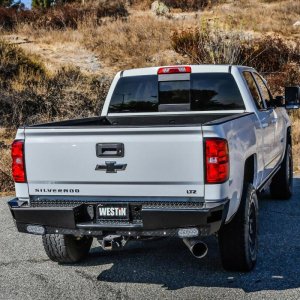Chevrolet Silverado Bumper - Rear - Westin - HDX Bandit - Black - `14-`18