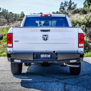Ram 1500 Bumper - Rear - Westin - HDX Bandit - Black - `09-`18 Ram 1500 Bumper - Rear - Westin - HDX Bandit - Black - `09-`18