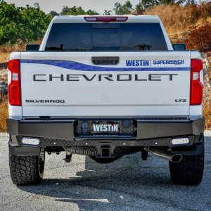 Chevrolet Silverado 1500 Bumper - Rear - Westin - HDX Bandit - Black - `19-`20