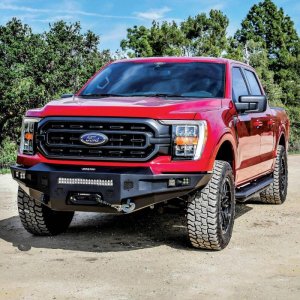 Ford F-150 Bumper - Front - Westin - Pro-Series, Textured Black, Winch Capable - Black - `21-`23