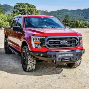 Ford F-150 Bumper - Front - Westin - Pro-Series, Textured Black, Winch Capable - Black - `21-`23