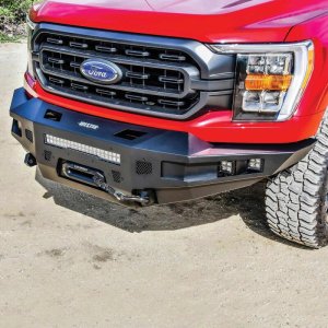 Ford F-150 Bumper - Front - Westin - Pro-Series, Textured Black, Winch Capable - Black - `21-`23