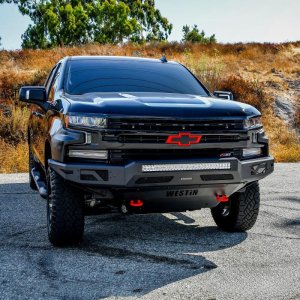 Chevrolet Silverado 1500 Bumper - Front - Westin - Pro-Mod - Textured Black - `19-`21