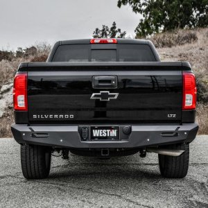 Chevrolet Silverado 1500 Bumper - Rear - Westin - Pro-Series - Textured Black - `14-`18