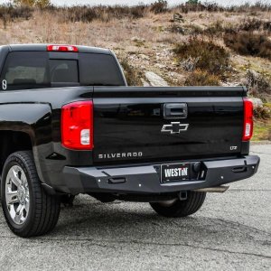 Chevrolet Silverado 1500 Bumper - Rear - Westin - Pro-Series - Textured Black - `14-`18