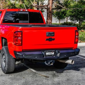 Chevrolet Silverado 1500 Bumper - Rear - Westin - Pro-Series - Textured Black - `14-`18