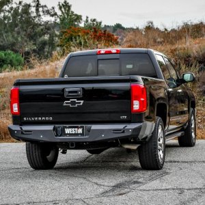 Chevrolet Silverado 1500 Bumper - Rear - Westin - Pro-Series - Textured Black - `14-`18