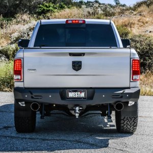 Ram 1500 Bumper - Rear - Westin - Pro-Series - Textured Black - `09-`18 Ram 1500 Bumper - Rear - Westin - Pro-Series - Textured Black - `09-`18