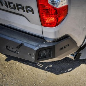 Toyota Tundra Bumper - Rear - Westin - Pro-Series - Textured Black - `14-`21 Toyota Tundra Bumper - Rear - Westin - Pro-Series - Textured Black - `14-`21