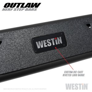 Dodge Ram 2500 Crew Cab Nerf Bars - Westin - Outlaw - Textured Black - 2010