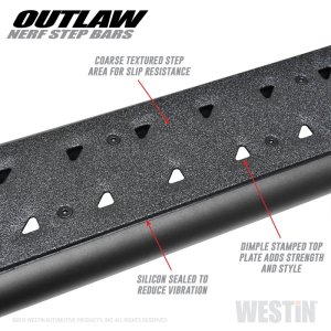 Ram 2500 Crew Cab Nerf Bars - Westin - Outlaw - Textured Black - `11-`23