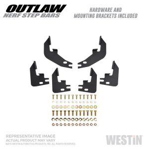 Ram 1500 Crew Cab Pickup Nerf Bars - Westin - Outlaw - Textured Black - `19-`23 Ram 1500 Crew Cab Pickup Nerf Bars - Westin - Outlaw - Textured Black - `19-`23