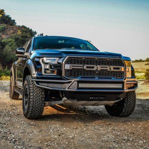 Ford F-150 Raptor Bumper - Front - Westin - Outlaw - Textured Black - `17-`20