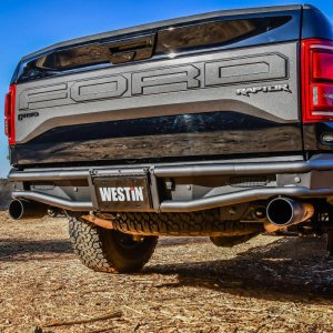 Ford F-150 Raptor Bumper - Rear - Westin - Outlaw - Textured Black - `17-`20