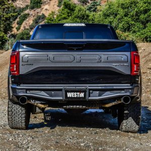 Ford F-150 Raptor Bumper - Rear - Westin - Outlaw - Textured Black - `17-`20