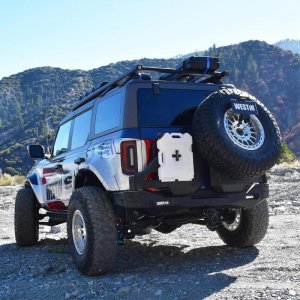 Jeep Wrangler JL Bumper - Rear - Westin - XTS Rear - D/S Swingout - Textured Black - `18-`25