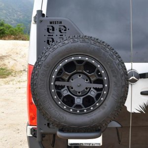 Mercedes-Benz Sprinter Bumper - Rear Driver Side - Westin - XTS Rear Bumper Accessory Carrier - Textured Black - `19-`24