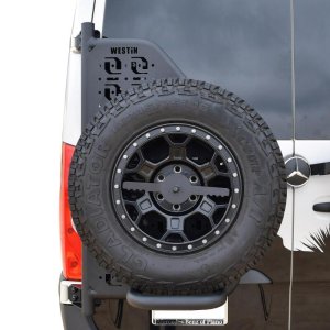 Mercedes-Benz Sprinter Bumper - Rear Driver Side - Westin - XTS Rear Bumper Accessory Carrier - Textured Black - `19-`24