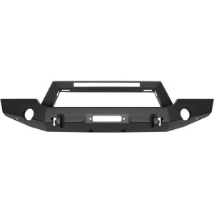 Jeep Wrangler Bumper - Front - Westin - WJ2 Full Width w/LED Light Bar Mount - Textured Black - `18-`20