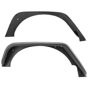 Jeep Wrangler Tube Fenders - Rear - Westin - Snyper - Textured Black - `07-`17