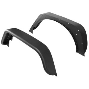 Jeep Wrangler Tube Fenders - Rear - Westin - Snyper - Textured Black - `07-`17