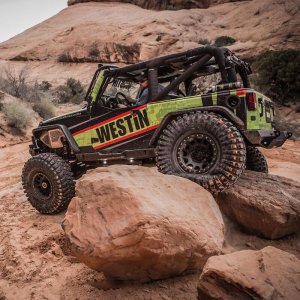 Jeep Wrangler Tube Fenders - Rear - Westin - Snyper - Textured Black - `07-`17