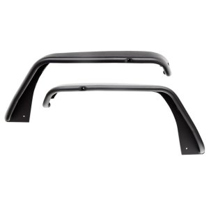 Jeep Wrangler JL Tube Fenders - Front - Westin - Steel Tube with Turn Signal Lights - Textured Black - `18-`20