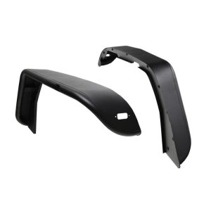 Jeep Wrangler JL Tube Fenders - Front - Westin - Steel Tube with Turn Signal Lights - Textured Black - `18-`20