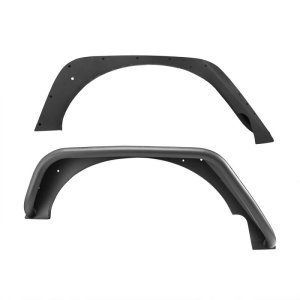 Jeep Wrangler Tube Fenders - Rear - Westin - Snyper - Textured Black - `18-`20
