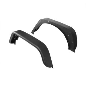Jeep Wrangler Tube Fenders - Rear - Westin - Snyper - Textured Black - `18-`20