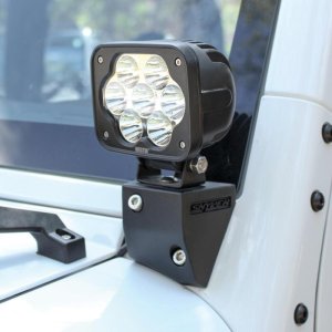 Jeep Wrangler Light Mounts - Lower Pillar - Westin - Snyper - Textured Black - `07-`17 Jeep Wrangler Light Mounts - Lower Pillar - Westin - Snyper - Textured Black - `07-`17
